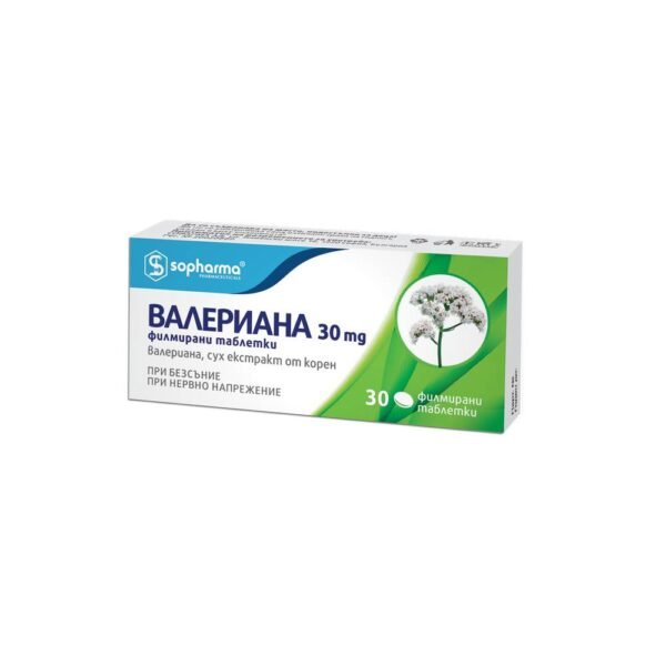 Insomnia-SOPHARMA VALERIANA 30mg,