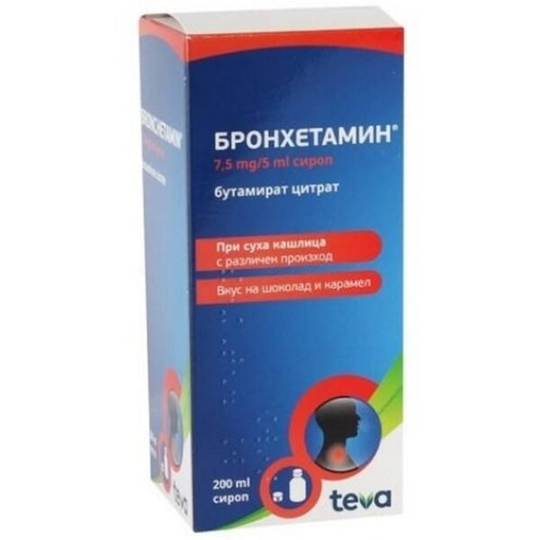 Colds and flu -Teva Bronhetamine Cough syrup,