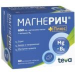 Magnesium deficiency-Teva Magnerich Plus, 650 mg,