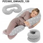 Type C Pregnancy Pillow for Sleeping 120 cm 3in1 – Versatile 3-in-1 Type C pregnancy pillow, measuring 120 cm, designed for full-body support during sleep, feeding, and relaxation throughout pregnancy.