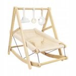 This versatile wooden rocker deckchair is designed for children, offering both comfort and fun. The 2-in-1 design allows it to function as a rocking chair and a stable seat. Crafted from high-quality materials, it's lightweight yet sturdy, making it easy to move around.