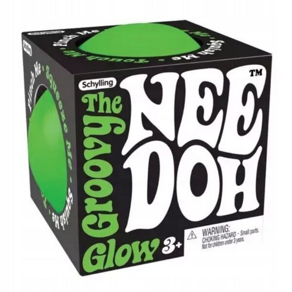 Anti-stress ball glowing in the dark, NEEDOH. This squishy, tactile toy offers a calming stress-relief experience and lights up in the dark, adding an extra element of fun.