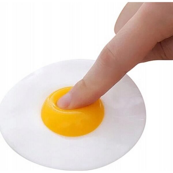 Anti-stress squishy toy in the shape of an egg, designed as a planted fidget toy. Soft and squeezable, it provides a satisfying tactile experience to help relieve stress and anxiety. Perfect for fidgeting and relaxing, this egg-shaped toy is ideal for both kids and adults.