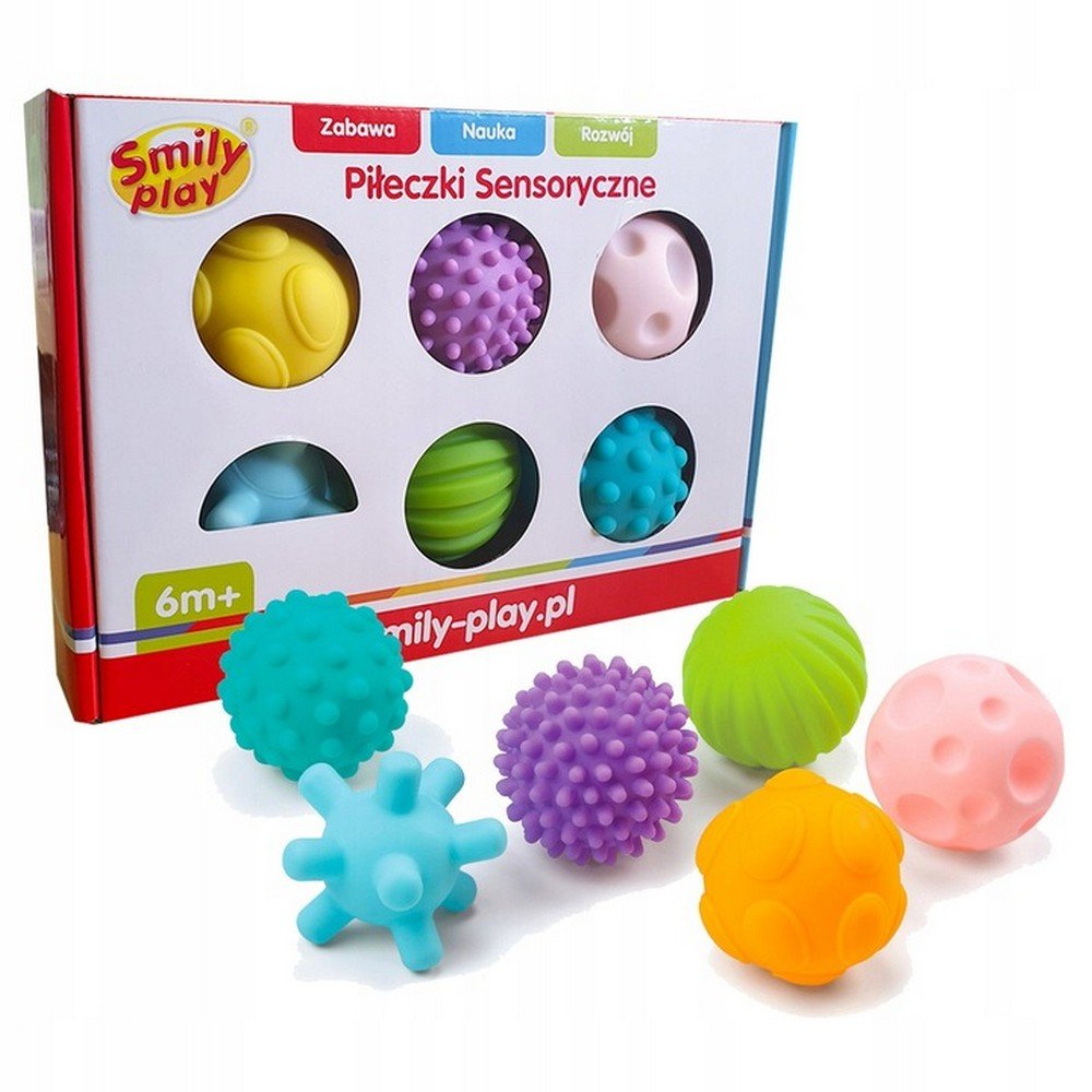 balls sensory balls educational soft for babies teethers6 pcs L'ensemble de dentition doux éducatif Sensory Balls comprend 6 balles souples colorées conçues pour les bébés. Chaque balle a des textures différentes, parfaites pour l'exploration sensorielle, et aide à apaiser l'inconfort de la dentition tout en favorisant le développement des habiletés motrices.
