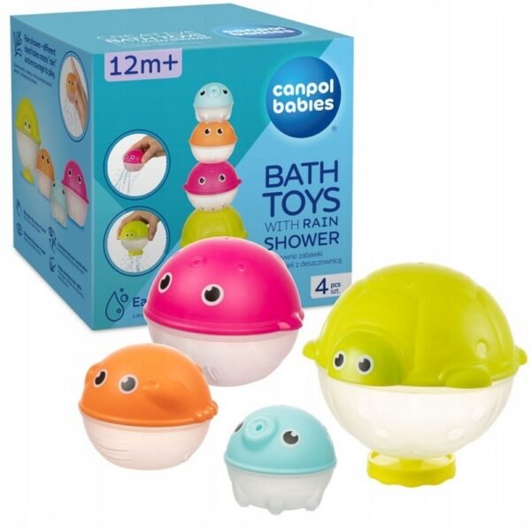These fun, colorful bath balls from CANPOL are perfect for adding playful bubbles and excitement to bath time. Designed to float and roll on water, they help develop hand-eye coordination and motor skills while keeping kids entertained.
