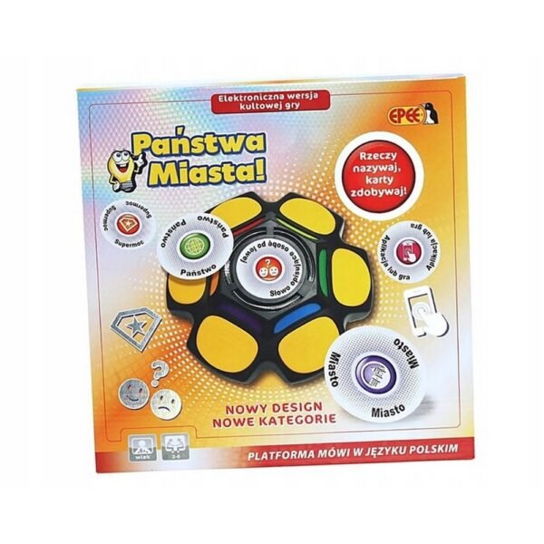 Cities. Electronic Family Game Epee 09450 is an electronic board game where players explore and learn about cities through interactive gameplay, ideal for family fun.