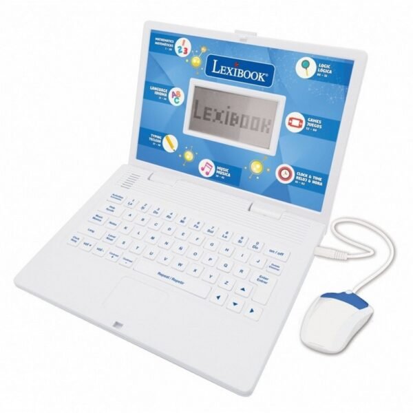 Educational Laptop Bilingual PL/ENG 124 is a learning laptop with 124 interactive activities in both Polish and English to help children develop language and cognitive skills.