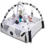 A soft and comfortable educational mat featuring a trendy Boho design, ideal for babies and toddlers.