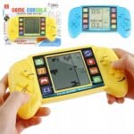 Electronic Arcade Game, Tetris Console is a handheld game console featuring the classic Tetris game for hours of fun and puzzle-solving.