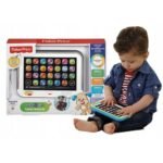 Fisher Price Educational Tablet for Toddlers DHN29 is a toddler-friendly tablet with interactive features designed to teach basic skills, including letters, numbers, and shapes.