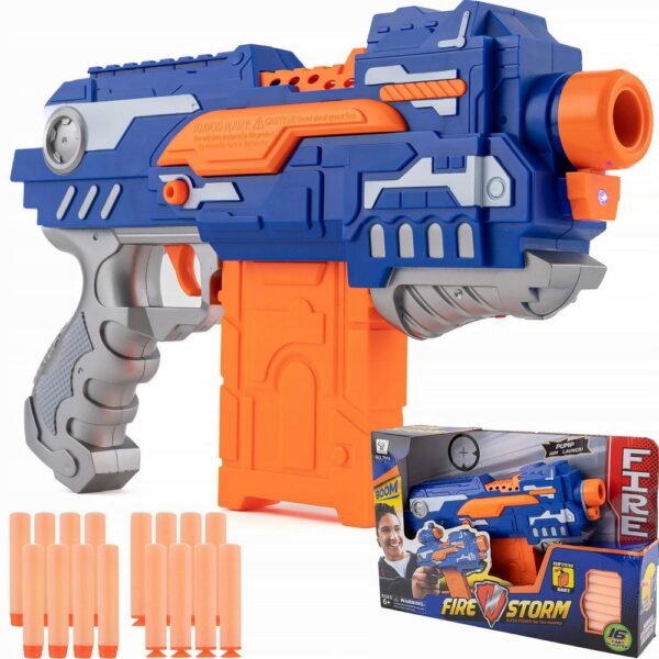 FOAM ARROW GUN INCLUDED AUTOMATIC LAUNCHER — automatic foam arrow gun designed for rapid shooting, offering fun and safe play with foam arrows. Ideal for kids and outdoor games, providing an exciting and interactive experience.
