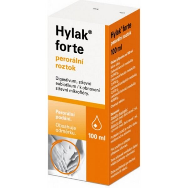 Hylak Forte Oral Solution 100ml is a probiotic and intestinal flora-regulating product. It contains a combination of lactic acid bacteria and their metabolites, designed to restore the natural balance of gut flora, improve digestion, and treat conditions like diarrhea, irritable bowel syndrome (IBS), and other digestive disturbances.