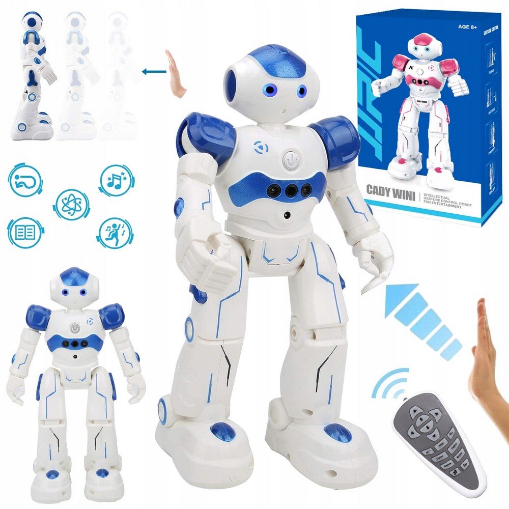intelligent robot rc remote controlled gesture remote control programming patrol Intelligent Robot RC Remote Controlled Gesture Remote Control Programming Patrol is a programmable robot that can be controlled by remote or gestures, designed for interactive patrol missions and fun activities.