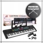 Keyboard Electronic Organs for Learning with Microphone for Children (61 Keys) – a 61-key electronic keyboard designed for kids, featuring built-in songs and learning modes