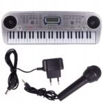 Keyboard Organ Piano with Microphone and LED Display – features 54 keys for playing, perfect for young musicians to learn and have fun. Includes a microphone for interactive music sessions.