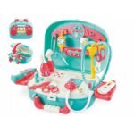 Large Medical Set Small Doctor in Suitcase – a comprehensive doctor’s playset in a suitcase, featuring various medical tools like a stethoscope, syringe, and thermometer. Perfect for role-playing and teaching children about healthcare and empathy.