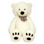Large Teddy Bear Cream TEDBI 200 cm – an enormous, soft, and cuddly cream-colored teddy bear standing 200 cm tall. Perfect for hugs, home decor, or as a special gift for loved ones.