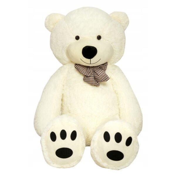 Large Teddy Bear Cream TEDBI 200 cm – an enormous, soft, and cuddly cream-colored teddy bear standing 200 cm tall. Perfect for hugs, home decor, or as a special gift for loved ones.