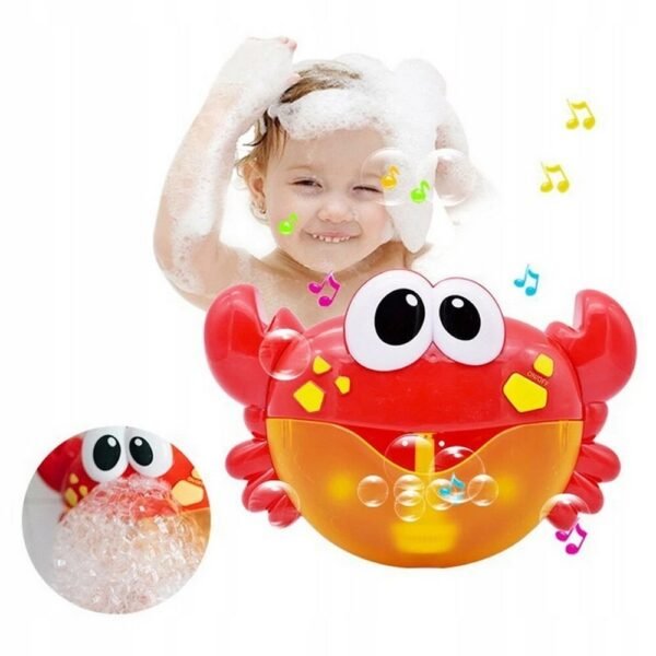 This playful Bubble Crab toy creates soft, frothy foam in the bathtub, turning bath time into a bubbly adventure. Its cute crab design is sure to delight children, while its easy-to-use mechanism makes bath time fun and interactive. Safe, colorful, and made in China, it's a perfect addition to any child's bath routine.