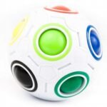 Magic Logic Ball puzzle cube, a challenging and fun brain teaser. Perfect for stress relief and improving focus, this puzzle offers a satisfying tactile experience as you twist and solve its colorful patterns.
