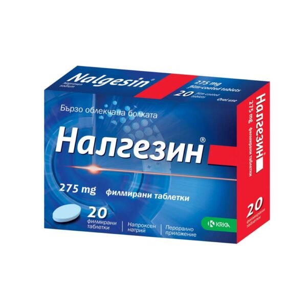 Toothache - NALGESIN 275mg, Menstrual pain - NALGESIN 275mg, Headache, migraine - NALGESIN 275mg, Joints, muscles, bones - NALGESIN 275mg