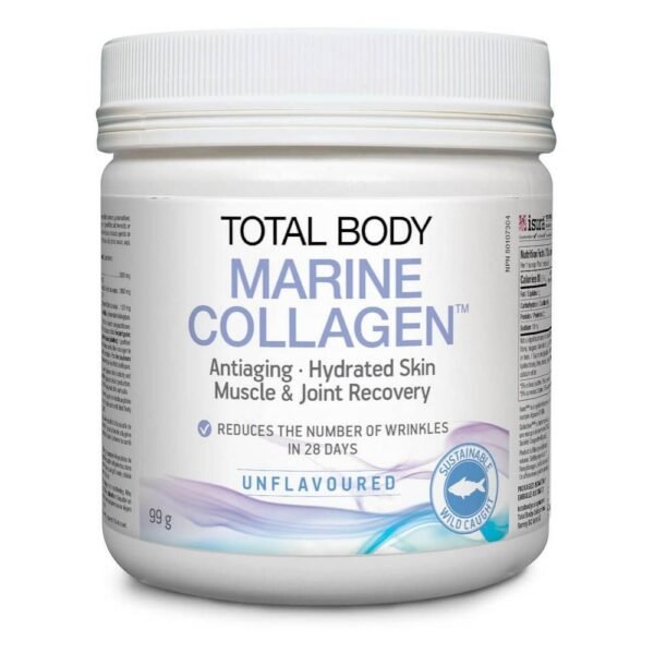 Strengthening skin -NATURAL FACTORS TOTAL BODY MARINE COLLAGEN  Fish collagen powder for joints,
