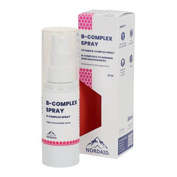 support the nervous system-NORDAID VITAMIN B-Complex Vitamin B-Complex mouth spray,metabolism-NORDAID VITAMIN B-Complex Vitamin B-Complex mouth spray,mental activities-NORDAID VITAMIN B-Complex Vitamin B-Complex mouth spray,energy-NORDAID VITAMIN B-Complex Vitamin B-Complex mouth spray