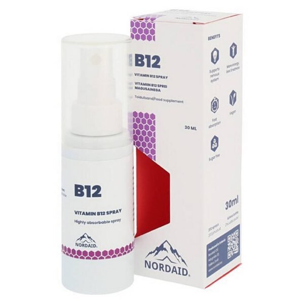 support the nervous system-NORDAID VITAMIN B12 200 sprays Vitamin B12 400 µg, mouth spray,metabolism-NORDAID VITAMIN B12 200 sprays Vitamin B12 400 µg, mouth spray,mental activities-NORDAID VITAMIN B12 200 sprays Vitamin B12 400 µg, mouth spray,energy-NORDAID VITAMIN B12 200 sprays Vitamin B12 400 µg, mouth spray