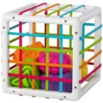 A versatile sensory cube designed to engage and stimulate young minds. Featuring flexible pieces, it promotes tactile exploration, helping to improve motor skills and sensory development in kids. Ideal for children’s play, it combines fun and learning in one interactive toy.