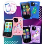 Phone for Children Smartphone Toy is a toy phone with a camera, games, and other interactive features designed for kids to play and learn.