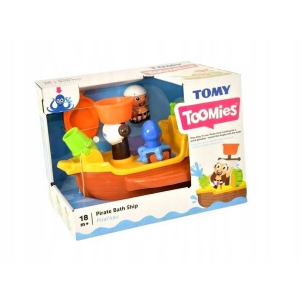 This fun TOMY pirate ship bath toy sails through the water, bringing adventure to bath time. With a colorful design and easy-to-use features, it’s perfect for little pirates to enjoy.
