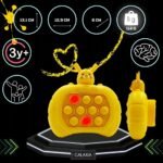 POPIT GAME Pop It Electronic Electric Arcade Game PIKACHU – Interactive electronic arcade game with a Pop It design, featuring Pikachu. Press and pop for fun, stress relief, and skill development.