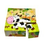 A set of colorful wooden puzzle blocks designed to promote logical thinking and problem-solving skills in children. Safe, durable, and engaging for young learners.