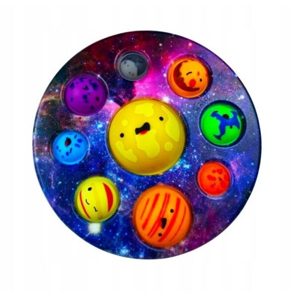 Sensory Therapeutic Toy Planeta Push – a therapeutic toy designed to help children with ADHD and autism, promoting focus, sensory integration, and calming through interactive pushing activities.