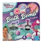 This DIY bath bomb set allows kids to create their own colorful heart-shaped bath bombs with 4 vibrant colors. It includes everything needed—bath bomb ingredients, molds, and a spoon for easy mixing.