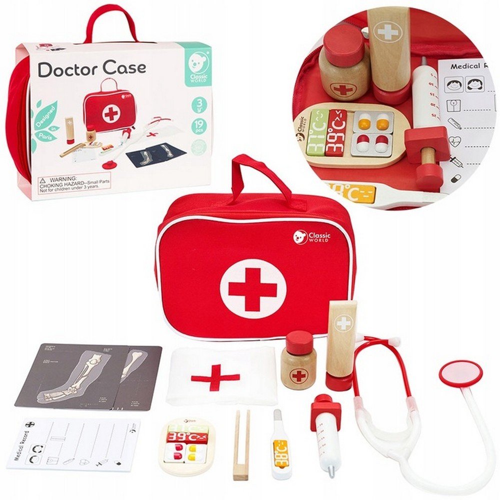 small doctor classic world set Small Doctor Classic World Set – a toy doctor set that includes various medical tools, allowing children to role-play as doctors. It helps develop social skills, creativity, and an understanding of basic healthcare concepts.