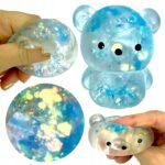 Squishy Toy Sensory Silicon Rehabilitation Bear IS Galaxy – Soft, silicone bear-shaped squishy toy designed for sensory play, stress relief, and rehabilitation, with a galaxy-themed design.