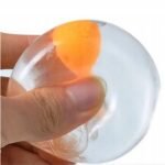 Squishy toy slime, egg-shaped with planted jelly slime. Soft, stretchy, and satisfying to squeeze, this toy provides a fun and relaxing sensory experience.