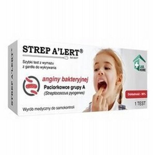 for streptococci-STREP A'LERT TEST FOR STREPTOCOCCUS 1,general weakness-STREP A'LERT TEST FOR STREPTOCOCCUS 1, possible vomiting-STREP A'LERT TEST FOR STREPTOCOCCUS 1, abdominal pain-STREP A'LERT TEST FOR STREPTOCOCCUS 1