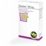 Tebokan 120mg Lozenge Tablets 30x120mg is a supplement containing Ginkgo biloba extract, commonly used to support cognitive function, improve memory, and enhance blood circulation. It is particularly helpful in cases of age-related cognitive decline or peripheral vascular conditions.