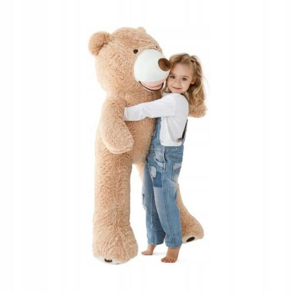Teddy Bear Big 100cm – a giant, soft plush teddy bear that stands 100 cm tall, perfect for cuddling and as a standout gift. Its large size makes it an impressive and huggable companion.