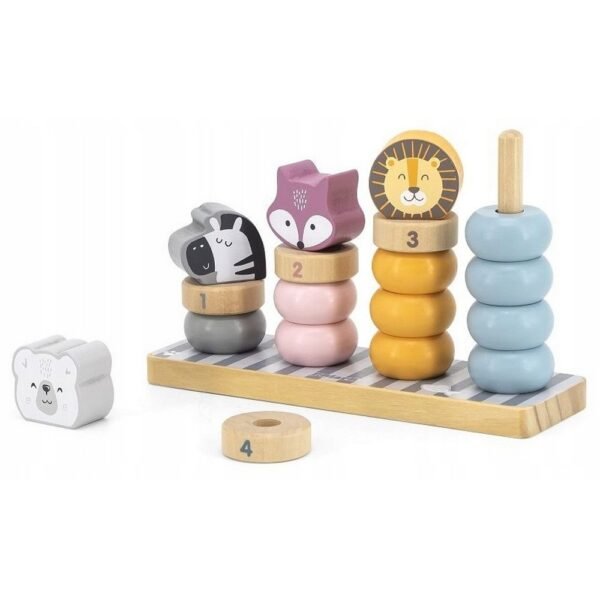 Animals Puzzle Learning Counting on Sticks – an educational puzzle that helps children learn counting and animal recognition using sticks and colorful puzzle pieces.