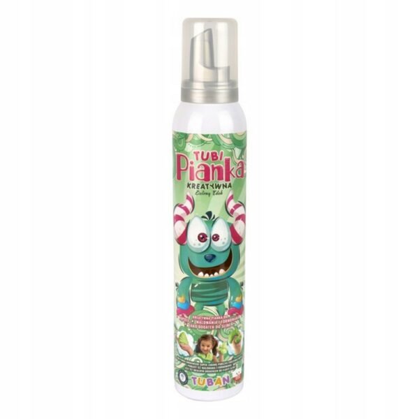 Tubi Foam is a fun and easy-to-use bath foam in a vibrant green color, perfect for creating bubbles during bath time. The 200ml bottle provides plenty of foam for children to enjoy, making bath time more playful and engaging.