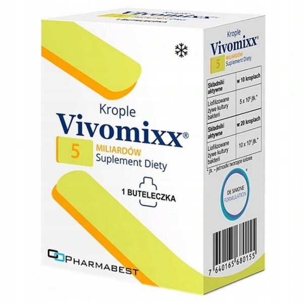 preparation sensitive to temperature -Vivomixx Drops 5 billion probiotic bacterial flora  5ml, requires special storage conditions-Vivomixx Drops 5 billion probiotic bacterial flora  5ml,oral suspension-Vivomixx Drops 5 billion probiotic bacterial flora  5ml,a dietary supplement-Vivomixx Drops 5 billion probiotic bacterial flora  5ml