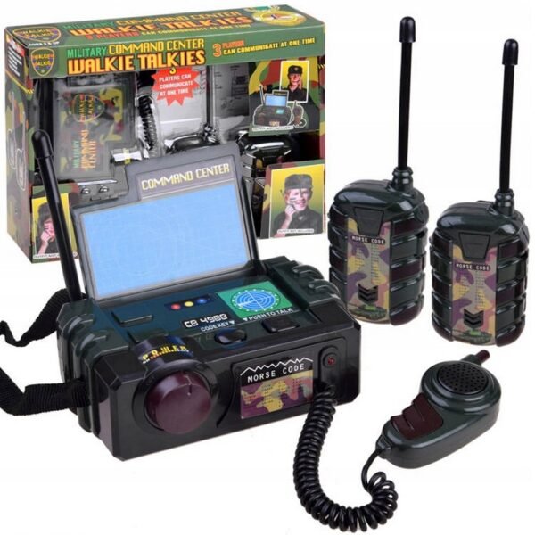Walkie Talkie Centrala Two-Way Radio Army ZA0627 is a two-way radio set designed for kids, featuring an army-themed design for communication over short distances.