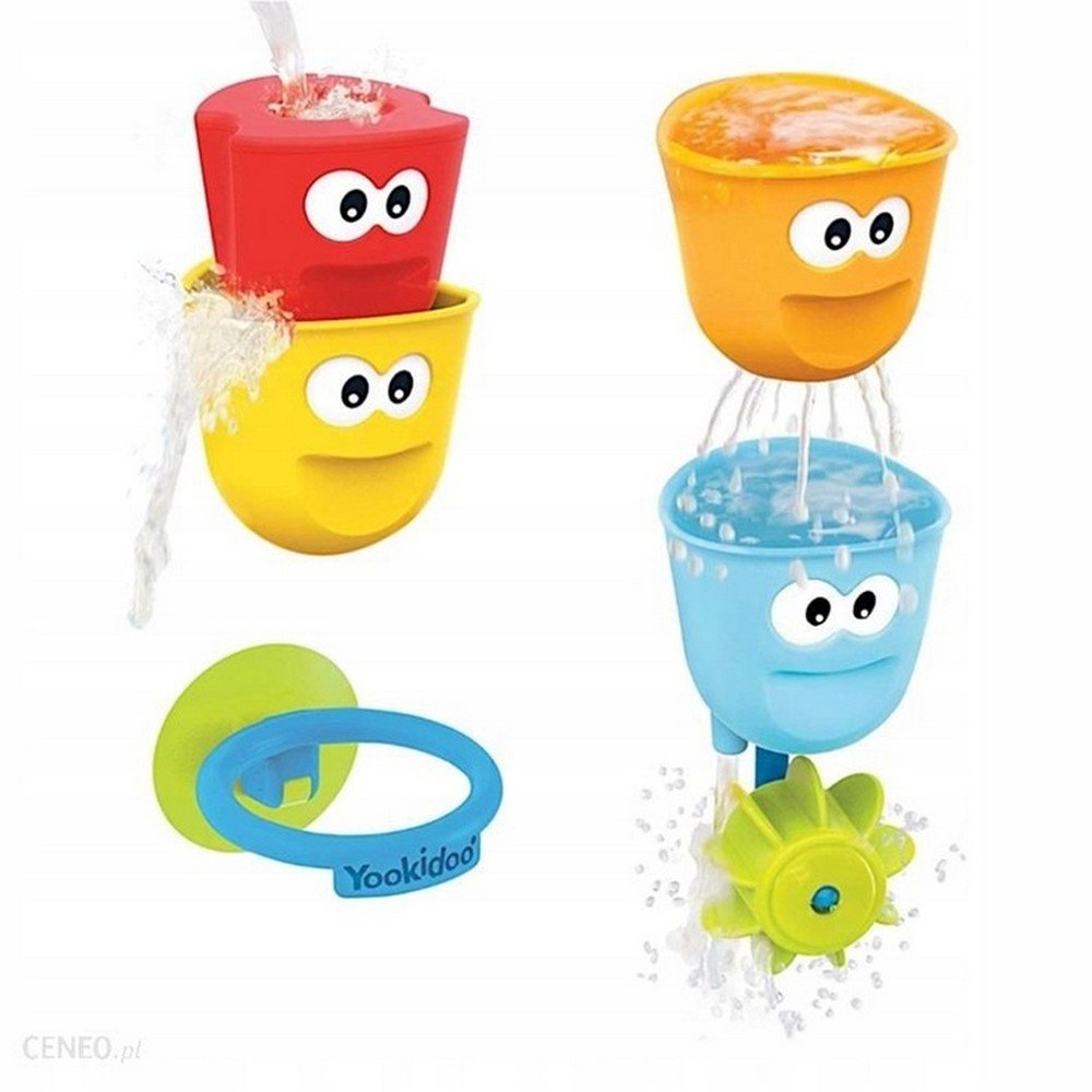 yookidoo colorful bath cups fun These vibrant YOOKIDOO bath cups are perfect for water play during bath time. Kids can scoop, pour, and stack the colorful cups to create fun water flow patterns. Safe and durable, these cups make bath time both engaging and educational.