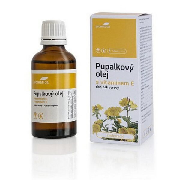 Aromatica Evening Primrose Oil with Vitamin E is a natural oil supplement designed to support skin health, hormonal balance, and overall well-being. The oil is enriched with vitamin E and is suitable for children from 3 years old.