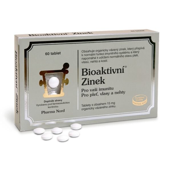 Bioactive Zinc is a dietary supplement that provides zinc, an essential mineral known for supporting immune function, skin health, and overall well-being. It comes in a package containing 60 tablets.