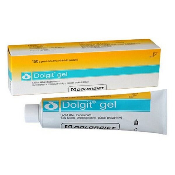 Dolgit Skin Gel 150g is a topical gel used to relieve muscle and joint pain, such as those caused by strains, sprains, arthritis, and back pain. It contains ibuprofen, a nonsteroidal anti-inflammatory drug (NSAID), which helps reduce pain, swelling, and inflammation when applied to the skin.