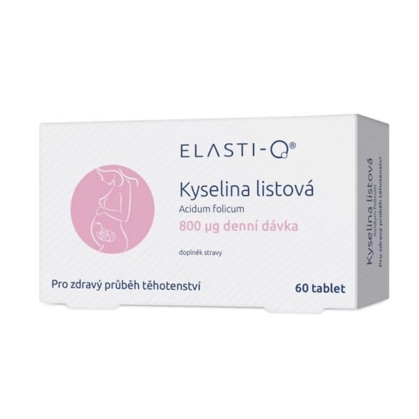A dietary supplement containing 800 μg of folic acid, designed to support healthy cell function and promote overall well-being. Ideal for women planning pregnancy, as folic acid is important for fetal development.